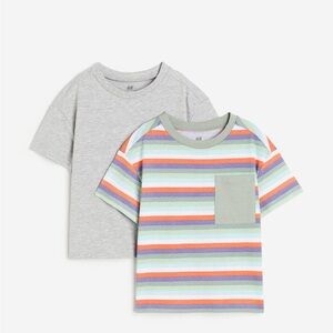 H&M Kids Striped and Gray T-Shirt Set